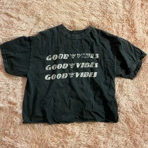 Brandy Melville Good Vibes Short Sleeve